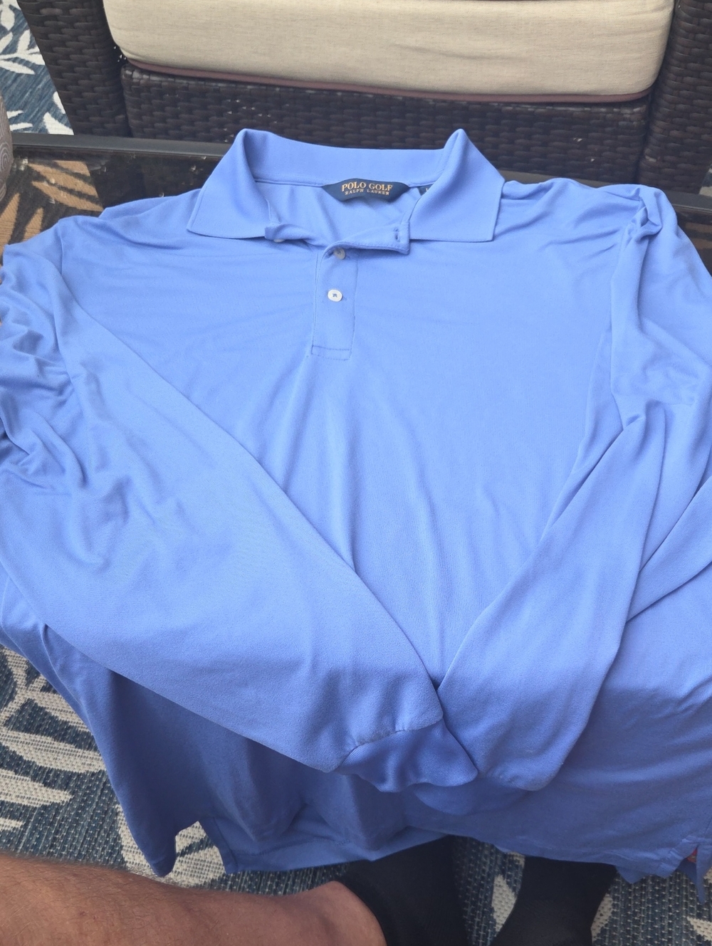Ralph Lauren Long Sleeve Polo - Sky Blue